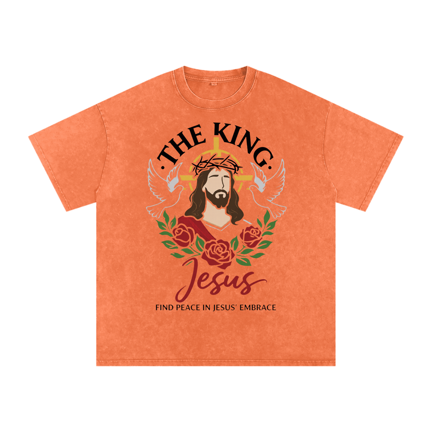 Snow Washed Oversized Cotton T-Shirt