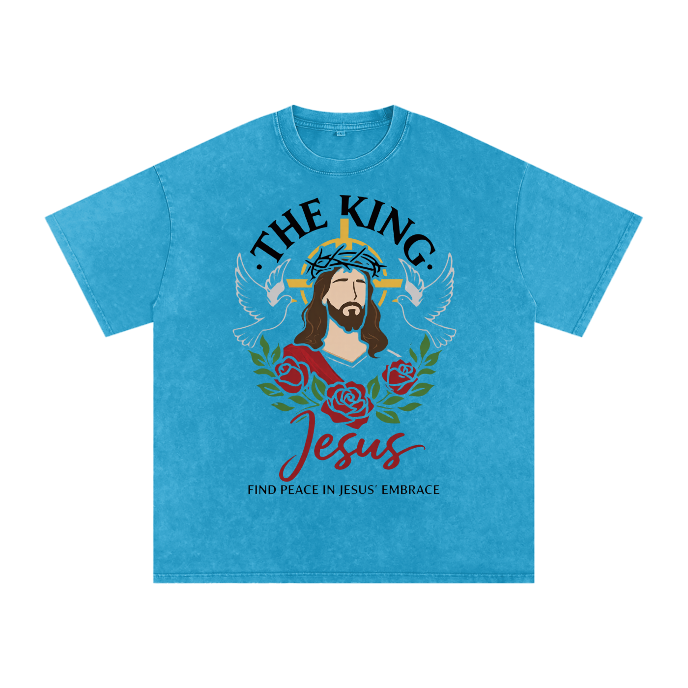 Snow Washed Oversized Cotton T-Shirt
