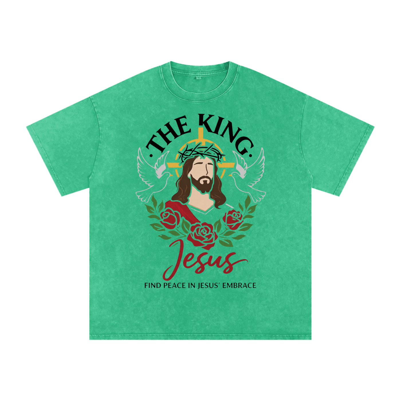 Snow Washed Oversized Cotton T-Shirt