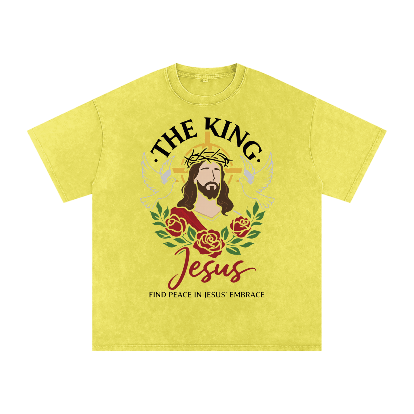 Snow Washed Oversized Cotton T-Shirt